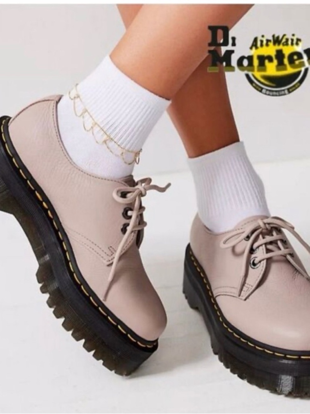 Dr. Martens Women's Quad II Derby in Warmed Stone